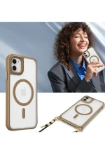 Newface iPhone 12 Kılıf Enka Magsafe Silikon Kılıf - Siyah - Görsel 5