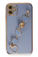 Newface iPhone 12 Kılıf Esila Silikon - Gri - Görsel 2