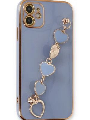 Newface iPhone 12 Kılıf Esila Silikon - Gri