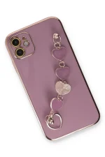 Newface iPhone 12 Kılıf Esila Silikon - Mor - Görsel 2