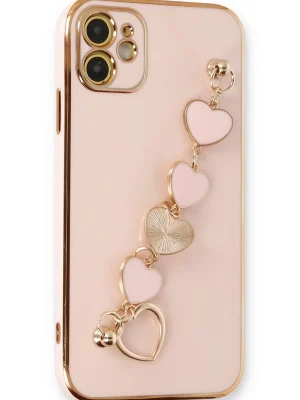 Newface iPhone 12 Kılıf Esila Silikon - Pudra