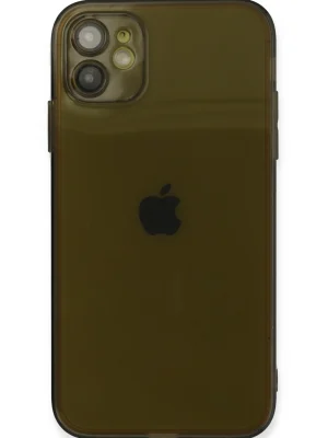 Newface iPhone 12 Kılıf Fly Lens Silikon - Siyah