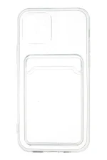 Newface iPhone 12 Kılıf Kart Şeffaf Silikon - Şeffaf - Görsel 3