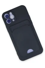 Newface iPhone 12 Kılıf Kelvin Kartvizitli Silikon - Lacivert - Görsel 3