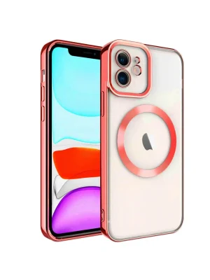 Newface iPhone 12 Kılıf Kross Magneticsafe Kapak - Kırmızı