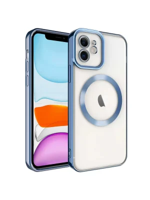 Newface iPhone 12 Kılıf Kross Magneticsafe Kapak - Sierra Blue