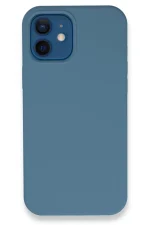 Newface iPhone 12 Kılıf Lansman Legant Silikon - Açık Mavi
