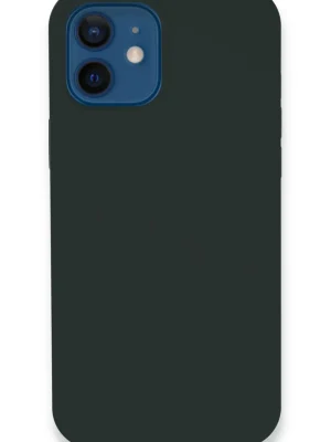 Newface iPhone 12 Kılıf Lansman Legant Silikon - Koyu Yeşil