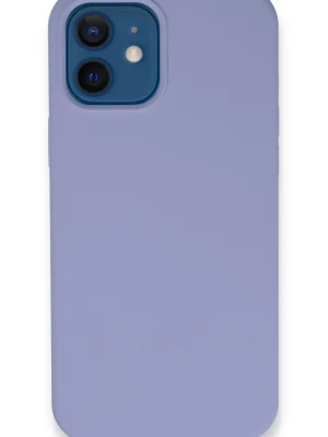 Newface iPhone 12 Kılıf Lansman Legant Silikon - Lila
