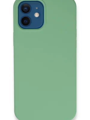 Newface iPhone 12 Kılıf Lansman Legant Silikon - Yeşil