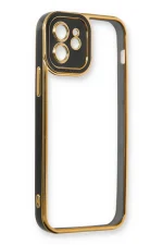 Newface iPhone 12 Kılıf Liva Lens Silikon - Siyah - Görsel 4