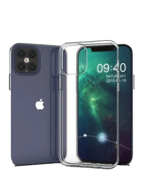 Newface iPhone 12 Kılıf Lüx Şeffaf Silikon
