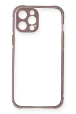 Newface iPhone 12 Kılıf Miami Şeffaf Silikon - Açık Mor - Görsel 2