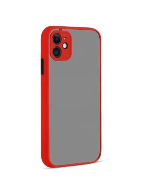 Newface iPhone 12 Kılıf Montreal Silikon Kapak - Kırmızı