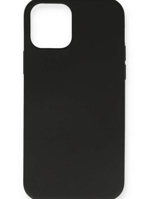 Newface iPhone 12 Kılıf Nano içi Kadife Silikon - Siyah