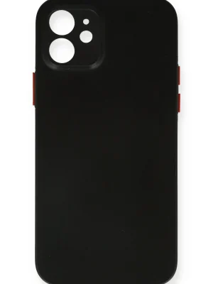 Newface iPhone 12 Kılıf PP Ultra İnce Kapak - Siyah