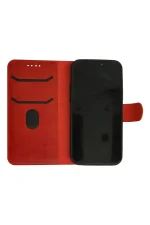 Newface iPhone 12 Kılıf Trend S Plus Kapaklı Kılıf - Kırmızı - Görsel 3