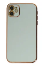 Newface iPhone 12 Kılıf Volet Silikon - Açık Yeşil - Görsel 2