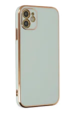 Newface iPhone 12 Kılıf Volet Silikon - Açık Yeşil
