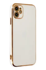 Newface iPhone 12 Kılıf Volet Silikon - Beyaz