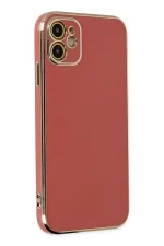 Newface iPhone 12 Kılıf Volet Silikon - Kırmızı