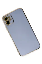 Newface iPhone 12 Kılıf Volet Silikon - Mavi - Görsel 3