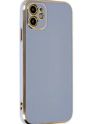 Newface iPhone 12 Kılıf Volet Silikon - Mavi