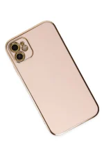 Newface iPhone 12 Kılıf Volet Silikon - Pembe - Görsel 3