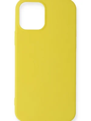 Newface iPhone 12 Mini Kılıf First Silikon - Sarı