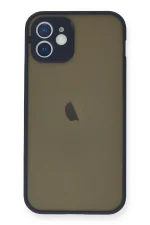 Newface iPhone 12 Mini Kılıf Montreal Silikon Kapak - Lacivert