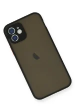 Newface iPhone 12 Mini Kılıf Montreal Silikon Kapak - Siyah - Görsel 3