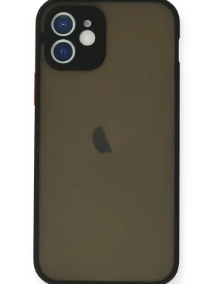 Newface iPhone 12 Mini Kılıf Montreal Silikon Kapak - Siyah