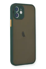 Newface iPhone 12 Mini Kılıf Montreal Silikon Kapak - Yeşil - Görsel 2