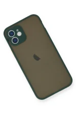 Newface iPhone 12 Mini Kılıf Montreal Silikon Kapak - Yeşil - Görsel 3