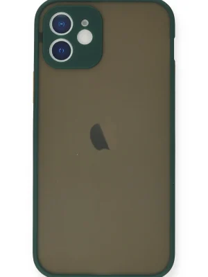 Newface iPhone 12 Mini Kılıf Montreal Silikon Kapak - Yeşil