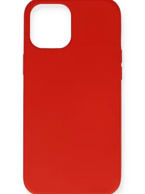 Newface iPhone 12 Mini Kılıf Nano içi Kadife Silikon - Kırmızı