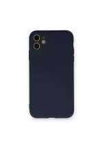 Newface iPhone 12 Mini Kılıf Nano içi Kadife Silikon - Lacivert