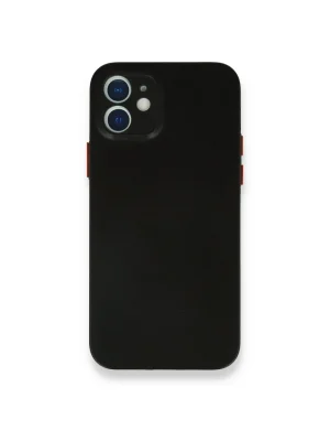 Newface iPhone 12 Mini Kılıf PP Ultra İnce Kapak - Siyah