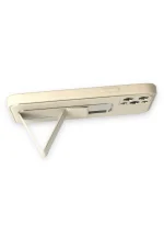 Newface iPhone 12 Pro Kılıf Coco Deri Standlı Kapak - Beyaz - Görsel 3