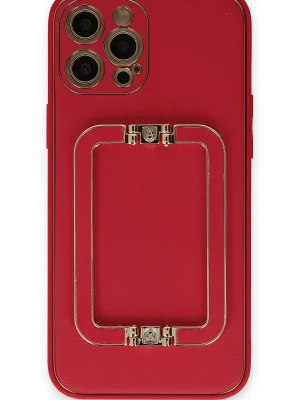 Newface iPhone 12 Pro Kılıf Coco Elit Kapak - Kırmızı