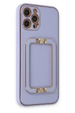 Newface iPhone 12 Pro Kılıf Coco Elit Kapak - Lila - Görsel 2