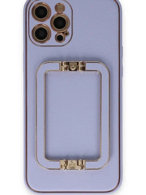 Newface iPhone 12 Pro Kılıf Coco Elit Kapak - Lila