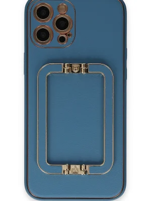 Newface iPhone 12 Pro Kılıf Coco Elit Kapak - Mavi