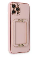 Newface iPhone 12 Pro Kılıf Coco Elit Kapak - Pembe - Görsel 2