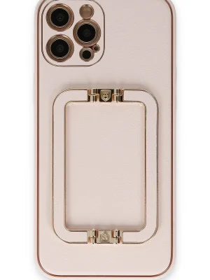 Newface iPhone 12 Pro Kılıf Coco Elit Kapak - Pudra