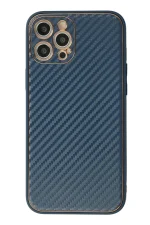 Newface iPhone 12 Pro Kılıf Coco Karbon Silikon - Mavi