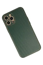 Newface iPhone 12 Pro Kılıf Coco Karbon Silikon - Yeşil - Görsel 3