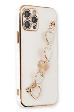 Newface iPhone 12 Pro Kılıf Esila Silikon - Beyaz