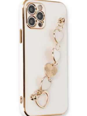 Newface iPhone 12 Pro Kılıf Esila Silikon - Beyaz