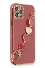 Newface iPhone 12 Pro Kılıf Esila Silikon - Kırmızı